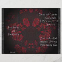 Habitación eterna de Handfasting/del boda Tarjetas Informativas