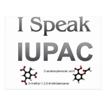 Hablo nomenclatura de la química de IUPAC Postales