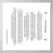 Hace poema de Pascua de "tres días" Poster