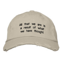 Hace que usted piensa gorra de beisbol