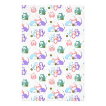 ¡Hacer punto de 3 el pequeño gatitos! Papelería De Diseño