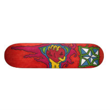 hacia fuera rasgado corazón patinetas personalizadas
