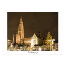 Hacia fuera señora Cathedral Postal