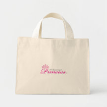 Haciendo un tote de la princesa bolsas de mano