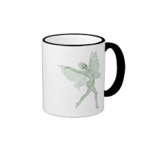 Hada 3B del verde de la firma del arte del ajenjo Taza De Café