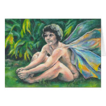 Hada 4 del arte tarjeton