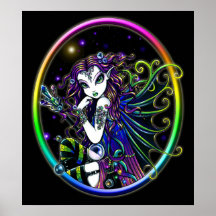 Hada cristalina del arco iris de "Lucidia" Impresiones