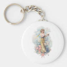 Hada de la primavera llavero personalizado