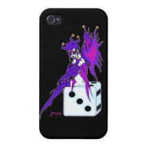 Hada del bufón (para los fondos oscuros) iPhone 4 fundas