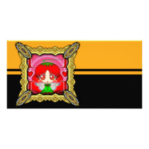 Hada del tomate de Kawaii Chibi Tarjeta Personal Con Foto