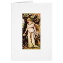 Hada del vintage tarjetas