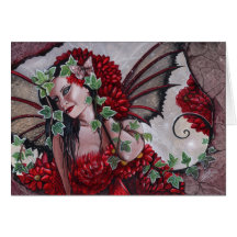 Hada en rojo tarjeton
