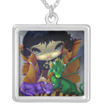 Hada linda del dragón del COLLAR de dos Dragonling