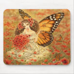 Hada Mousepad de la mariposa de monarca