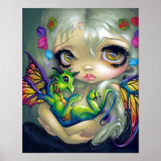 Hada querida del dragón de la IMPRESIÓN del ARTE d Impresiones