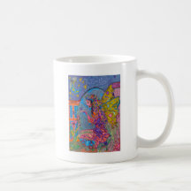 Hada y una mariposa tazas