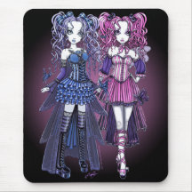 Hadas góticas Mousepad de las costuras de Maegan y Alfombrilla De Ratón