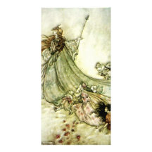 Hadas lejos - Arturo Rackham Tarjeta Personal Con Foto
