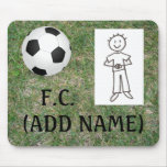 Haga a su propio club Mousepad del fútbol