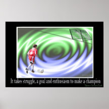 Haga a un campeón poster