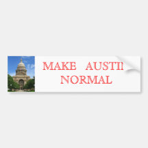 Haga Austin normal Pegatina De Parachoque