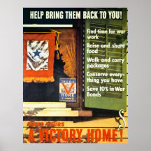 ¡Haga el suyo un hogar de la victoria! - Vintage W Posters