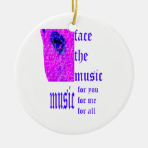 Haga frente a la música moderna ornamento para reyes magos