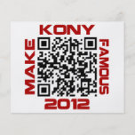 Haga Kony el código video famoso José Kony de 2012 Tarjetas Informativas