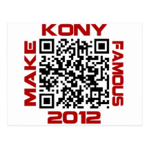 Haga Kony el código video famoso José Kony de 2012 Postal