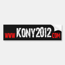 Haga Kony famoso - Kony 2012 Pegatina De Parachoque