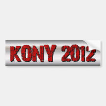 Haga Kony famoso - Kony 2012 Etiqueta De Parachoque