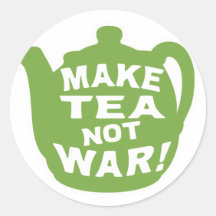 ¡Haga la guerra del té no! Etiqueta