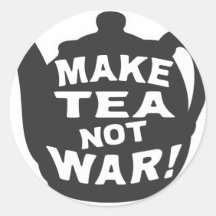 ¡Haga la guerra del té no! Etiqueta