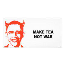 Haga la guerra del té no tarjetas fotograficas 