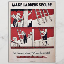 Haga las escaleras seguras tarjetas publicitarias