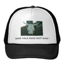 ¡HAGA LECHE NO LA GUERRA CRUDA! GORRO DE CAMIONERO