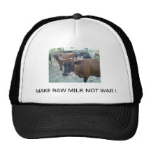 ¡HAGA LECHE NO LA GUERRA CRUDA! GORRO DE CAMIONERO