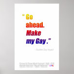 "Haga mi" poster gay del arco iris