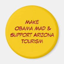Haga Obama el turismo enojado de Arizona del &Supp Iman De Nevera