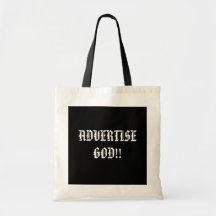 ¡HAGA PUBLICIDAD DE DIOS!! … Tote religioso Bolsa De Mano