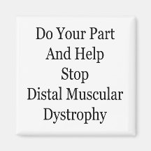Haga su parte y ayude a parar Dystrop muscular dis Iman De Nevera