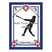 Haga su propia tarjeta de béisbol tarjetas de visita