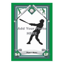 Haga su propia tarjeta de béisbol plantillas de tarjetas personales