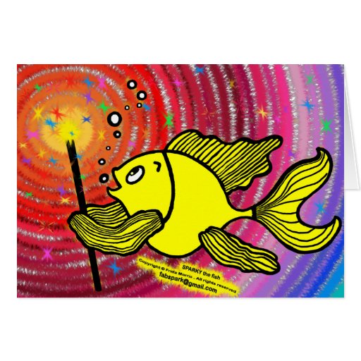 Haga un pescado del deseo felicitación