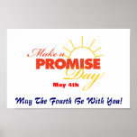 Haga un poster del día de la promesa -- Mayo el cu