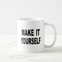 Hágalo usted mismo de encargo taza