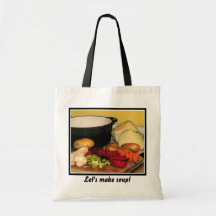 ¡Hagamos la sopa! Bolsa Lienzo
