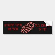 Haggis Bumpersticker divertido Pegatina De Parachoque