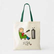 Hago clic las camisetas y los regalos bolsas de mano