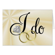Hago los anillos de bodas tarjeta